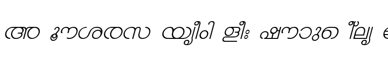 Preview of ML-TTChandrika Italic