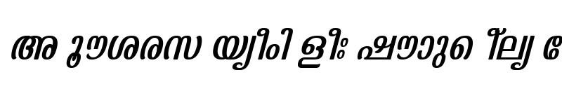 Preview of ML-TTKaumudi Italic